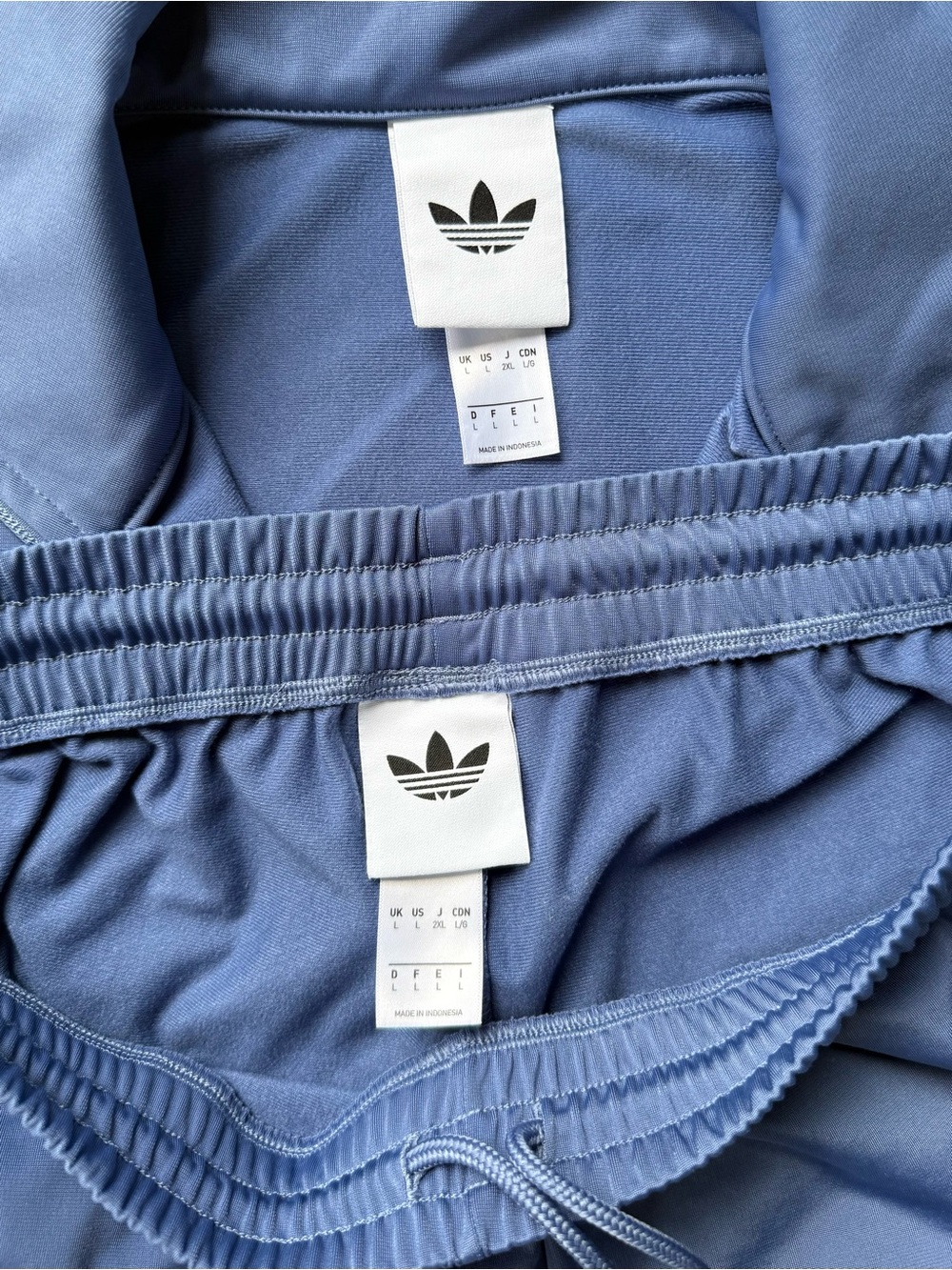 Adidas Originals Firebird Tracksuit Crew Blue White Size Large Jacket Pants - Picture 11 of 12